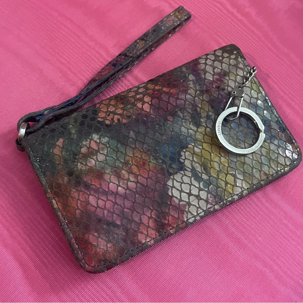 HOBO Multicolor Snake Print Wristlet